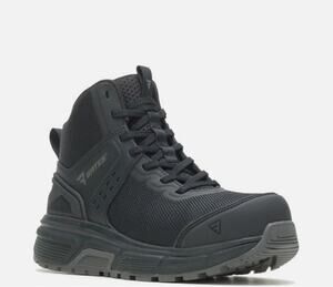 BATES Women's Jumpstart Mid Work Boots Size 5 Black Carbon Safety Toe SR NIB